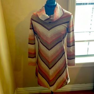 Vintage dress. Cowl neck. Sz. S.